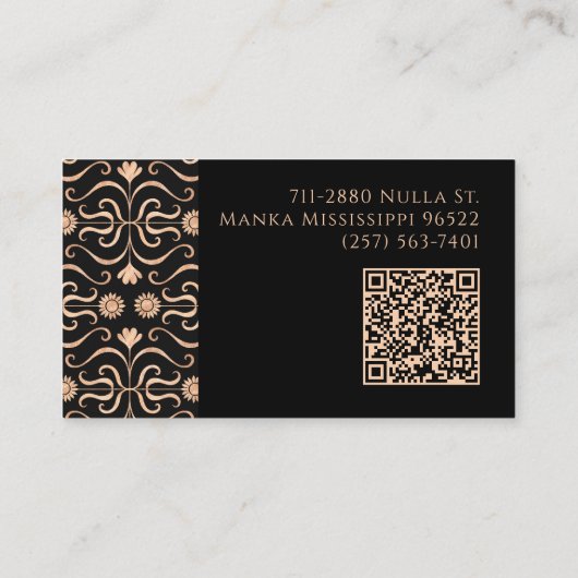 Rose New Orleans Club Visitenkarte (Rückseite)