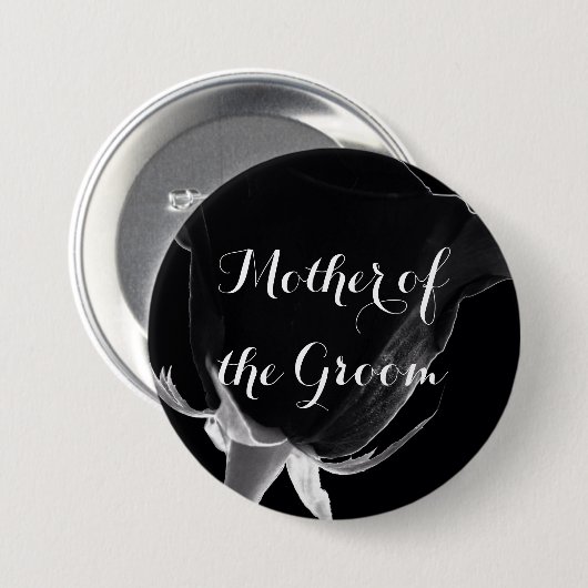 Rose Noire Button (Vorne & Hinten)