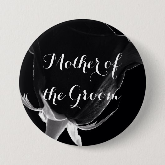 Rose Noire Button (Vorderseite)