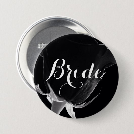 Rose Noire Button (Vorne & Hinten)