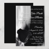 Rose Noire Einladung (Vorne/Hinten)