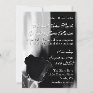 Rose Noire Einladung