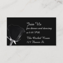 Rose Noire Empfang Cards