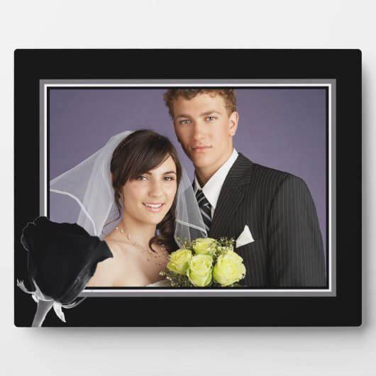 Rose Noire Fotoplatte (Vorderseite)