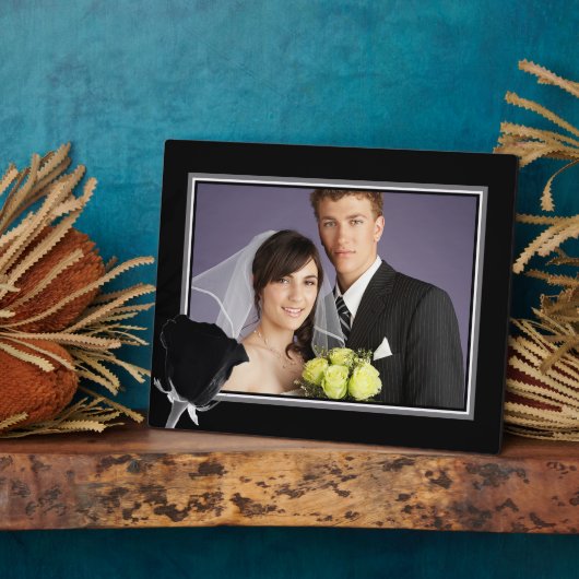 Rose Noire Fotoplatte (Seite)