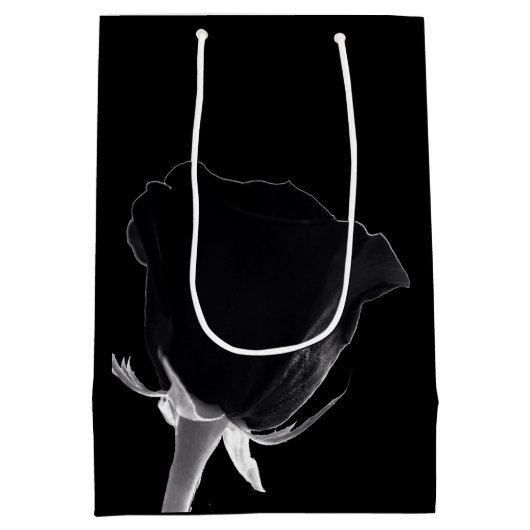 Rose Noire Mittlere Geschenktüte (Rückseite)