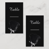 Rose Noire Table Card Platzkarte (Vorne/Hinten)
