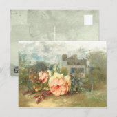 Rose Nostalgie Postkarte (Vorne/Hinten)