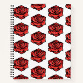 Rose-Notebook mit Graphpapier Notizblock (Vorderseite)