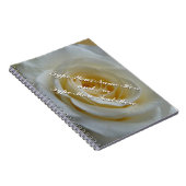 Rose Notebook personalisieren Romantisches Weißbuc Notizblock (Rechte Seite)