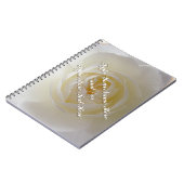 Rose Notebook personalisieren Romantisches Weißbuc Notizblock (Linke Seite)