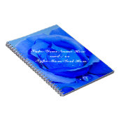 Rose Notebook Personalisiert Blue Rose Jounalbook Notizblock (Rechte Seite)
