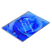 Rose Notebook Personalisiert Blue Rose Jounalbook Notizblock (Linke Seite)