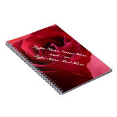 Rose Notebook Personalisiert Romantische Rose Notizblock (Rechte Seite)