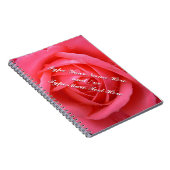 Rose Notebook Personalisiert Romantisches Rosenbuc Notizblock (Rechte Seite)