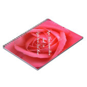 Rose Notebook Personalisiert Romantisches Rosenbuc Notizblock (Linke Seite)