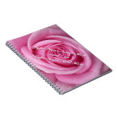 Rose Notebook Personalisiert Romantisches Rosenbuc Notizblock (Rechte Seite)