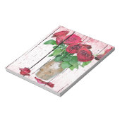 Rose Notizblock (Rotiert)