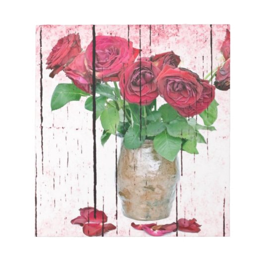 Rose Notizblock (Vorderseite)