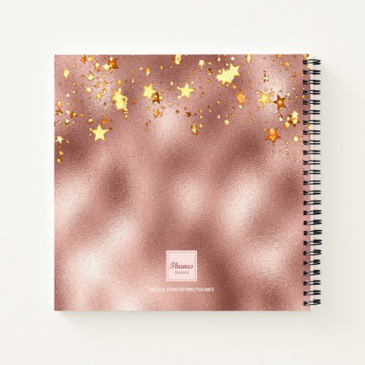 Rose Notizblock (Rückseite)