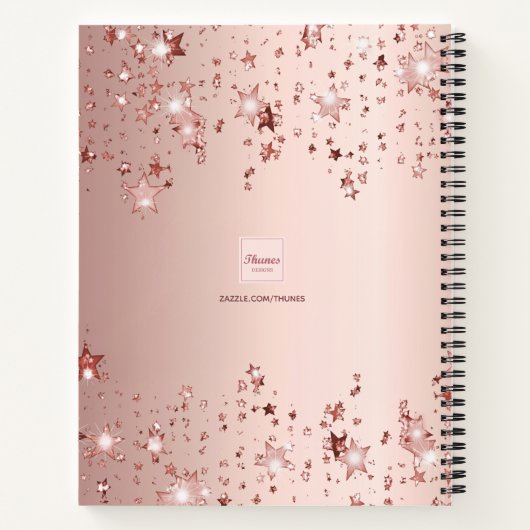 Rose Notizblock (Rückseite)