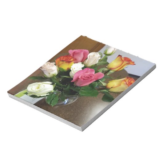 Rose Notizblock (Rotiert)