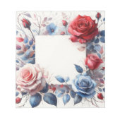 Rose Notizblock (Vorderseite)