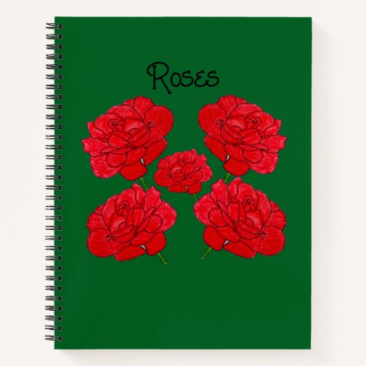 Rose Notizblock (Vorderseite)