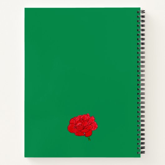 Rose Notizblock (Rückseite)