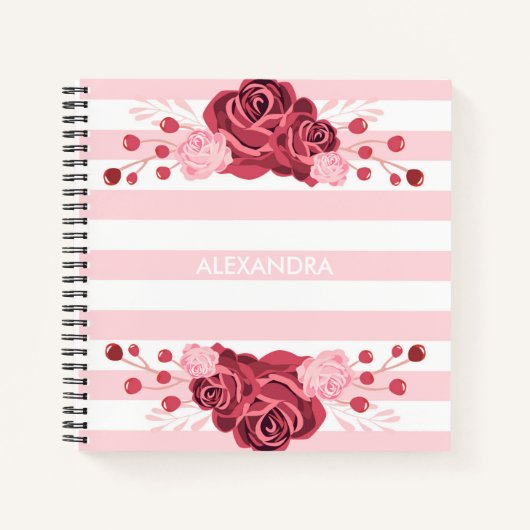 Rose Notizblock (Vorderseite)