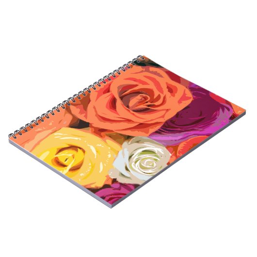 Rose Notizblock (Linke Seite)