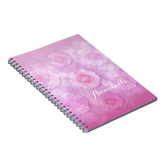 Rose Notizblock (Rechte Seite)