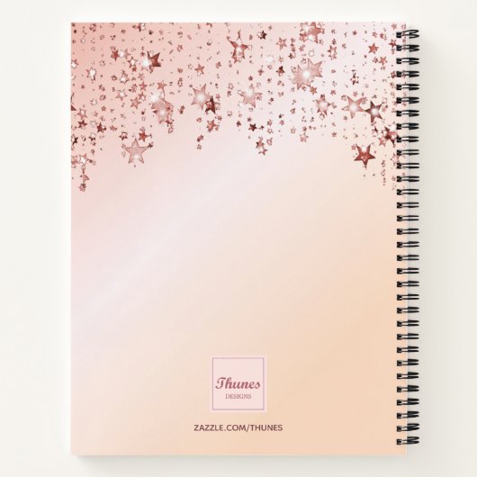 Rose Notizblock (Rückseite)