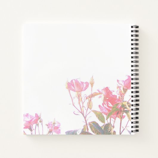 Rose Notizblock (Rückseite)