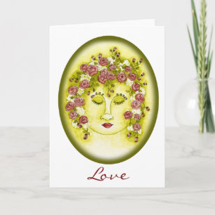 Rose Nymph Card - Sprichwort anpassen Karte