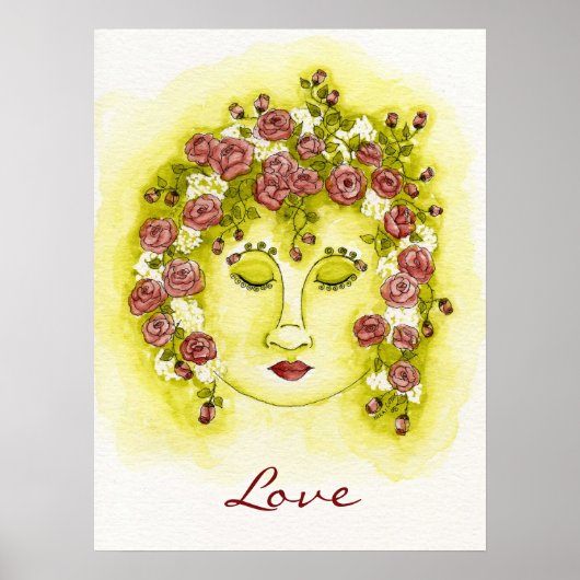 Rose Nymph Poster - Sprichwort anpassen (Vorne)