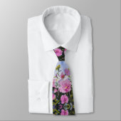 Rose of Sharon in Red Pink Purple Green Blue Krawatte (Gebunden)
