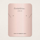 Rose Ohrringe Schmuck Foto-Display-Karte (Vorderseite)