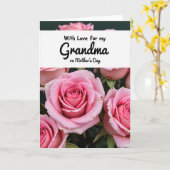 Rose Oma Muttertagskarte Karte (Gelbe Blume)
