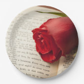 Rose on Shakespeare Pappteller (Vorderseite)