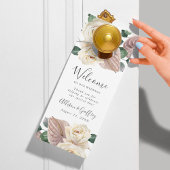 Rose & Orchideen Hochzeit willkommen & nicht störe Türanhänger