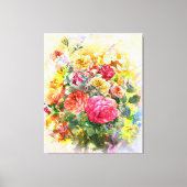 Rose Orchideen Leinwanddruck (Vorderseite)