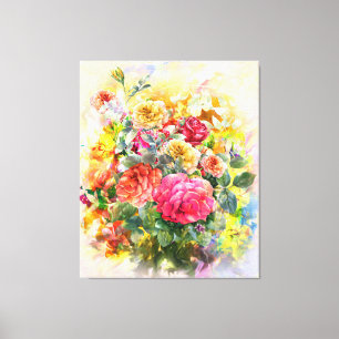 Rose Orchideen Leinwanddruck