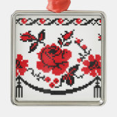 Rose Ornament Aus Metall (Vorne)