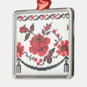 Rose Ornament Aus Metall (Links)