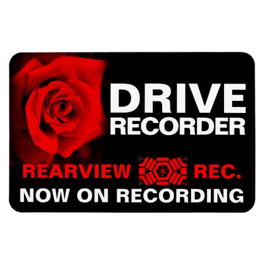 Rose Osaka：Warnschild Magnet (Horizontal)