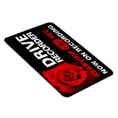Rose Osaka：Warnschild Magnet (Rechte Seite)