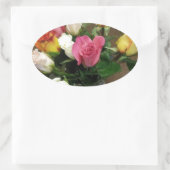 Rose Ovaler Aufkleber (Tasche)