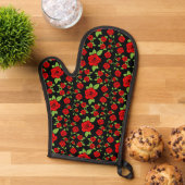 Rose Oven Mits Ofenhandschuh (Oben unten)