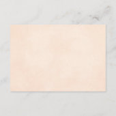 Rose Pale Elegante Wedding Website Begleitkarte (Rückseite)